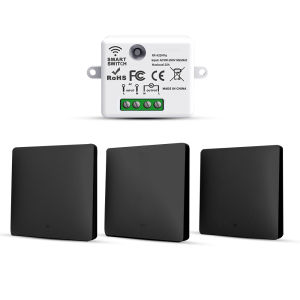 RF 433MHz Wireless Switch No Battery Required Remote Control Wall Light Lamp Switch