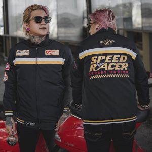 Jaket Racing Speed Nascar Pria Full Bordir