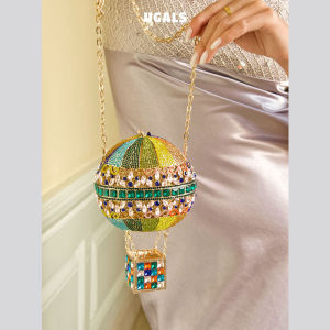 UGALS | Vintage Hot Air Balloon Design Handbag