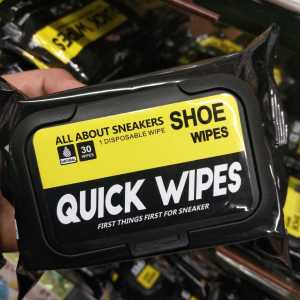RBS ผ้าเปียกทำความสะอาดรองเท้า 1ห่อ 30 แผ่นเช็ดรองเท้า ผ้าเช็ดรองเท้า Quick wipes Sneaker wipes ทิชชู่เปียก ผ้าเช็ดรองเท้า