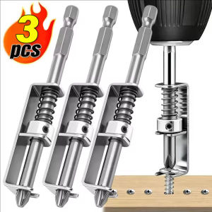 3Pcs Spring Loaded Screw Holder Drill Bit Anti-drop Electric Drill Phillips Bit Screw Gripper Tool DIY Home Repair Hardware