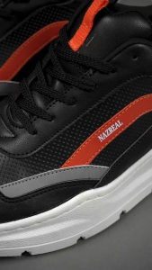NAZREAL FOOTWEAR - Sepatu Sneakers Casual Pria / Sepatu Sport Olahraga Pria Beldiq Black AXL004