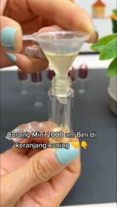 Corong Mini Plastik Transparan / Corong Kecil Untuk Refill Minyak Wangi Essential