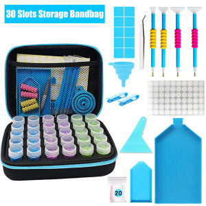 Diamond Painting Storage Bandbag with Full Tools Kit Drill Pens Trays Funnel Tweezers for 5D Diamond Embroidery Accessories