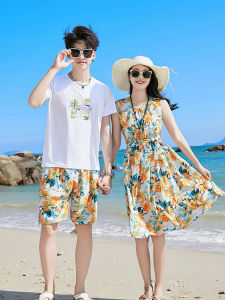 Beach Dress Womens Seaside Vacation Super Fairy Couple Wear Summer Wear Plus Size Hainan Sanya Thailand Travel Wear Wear Costume for Taking Photo