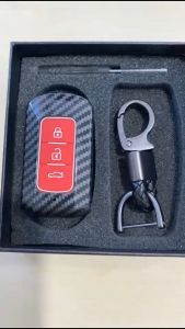 Case Carbon Smartkey Cover Key Kunci Mitsubishi Xpander Livina - 7093