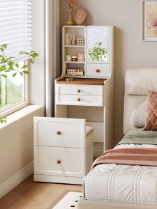 YANGYING | New Mirror Vanity Table Compact Bedroom Furniture Wooden