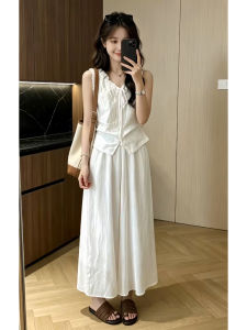 unifittoo | Summer 2026 New White Sleeveless Top and Skirt Set