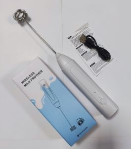 Wireless Milk Frother Electric Type-C Handheld Blender Stainless Steel Mini Coffee Maker Whisk Mixer For Coffee Cappuccino Cream