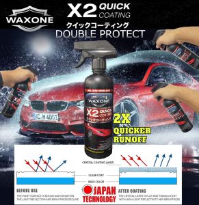 WAXONE X2 Quick Coating  500ml Big Capacity  Car Coating Nano Ceramic Car Coating Spray