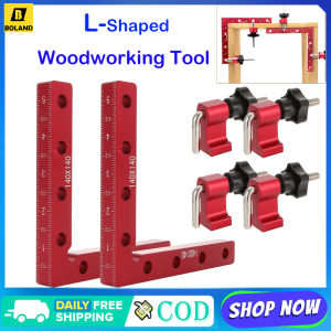 Boland 90 Degrees L-Shaped Auxiliary Fixture Splicing Board Positioning Panel Fixed Clip Carpenters Square Ruler Woodworking Tool