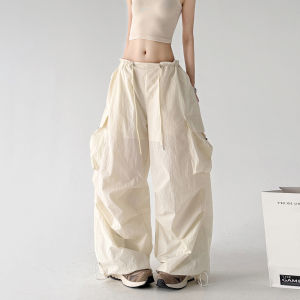 MUYUZI | Summer New Style Hiking Sporty Pants Women Loose Wide Leg Straight Trousers
