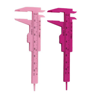 0-80mm Double Scale Sliding Gauge Sliding Vernier Caliper Gauge Measure Tool Tattoo Eyebrow Line Lip Ruler For Tattoo Measuring