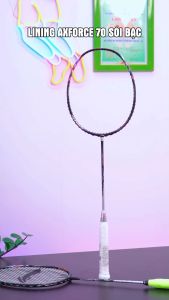 Vợt Cầu Lông Lining Axforce 70 Sói Bạc Full Carbon - Căng Sẵn Dây Trợ Lực Tặng Kèm Quấn Cán Móc Khóa Bảo Vệ Đầu Vợt