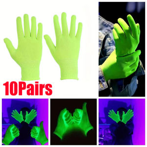 🏆ขายดี🔥ถุงมือเรืองแสงถุงมือสีเขียวเรืองแสง10คู่ในที่มืดบรรยากาศคอนเสิร์ตนีออนเรืองแสงอุปกรณ์ประกอบชุดคอสตูมปาร์ตี้วันเกิดคอสเพลย์ฮาโลวีน