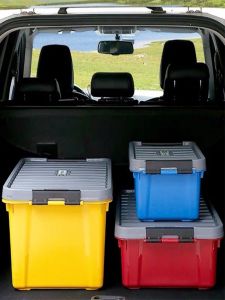 Extra Large Thick Plastic Storage Box Car Trunk Organizer Clothing Box Home Use Storage Box Moving Box Solution for Car Storage