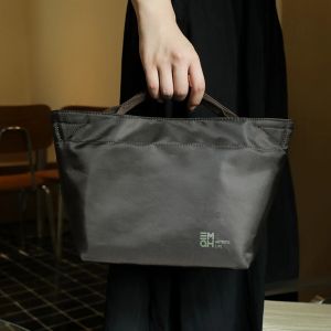 Japanese Sle Handheld Lunch Box Bag Waterproof Aluminum Foil Nylon Lightweight Bento Cooler Tote Bag Portable Meal Container Bag