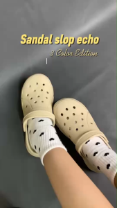 DERTA Sandal Wanita Estetik Anti Slip Bahan Karet dan Eva Nyaman Ringan dan anti Air Size 35-40