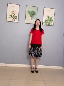 CYCX Square Dance Skirt Womens Short Half-length Flared Skirt for Dancing Fitness Yoga Sportswear Milk Silk Fabric Loose Waist