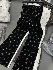 Sweet Style Cartoon Cat Print Elastic High Waist Casual Pants Long Pants Womens Winter Anti-Aging Sweatpants Straight Leg