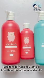 Sữa tắm gội Agi 200/500ml tắm gội toàn thân 2 in 1 cho bé [Chính hãng] an toàn dịu nhẹ