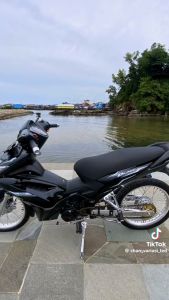 Stiker Striping BLADE 110 KARBU Design Simple Konsep- Sticker Motor HONDA Blade Karbu Stiker Transparan SM03