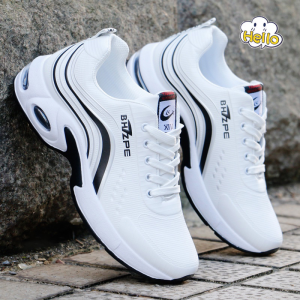 【Local Shipping】Fashionable Breathable White Sneakers For Men Mens Running Shoes Casual Sports Shoes Air Cushion