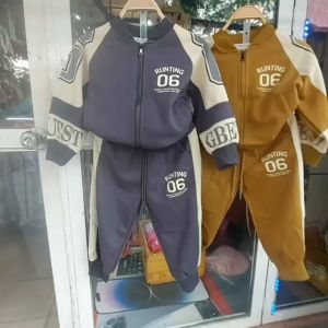 Bộ dài tay bé trai sành điệu Đồ bộ nỉ cho bé size đại 5-10 tuổi in chữ RUNTING 06 chất liệu cao cấp dáng khỏe khoắn thời trang