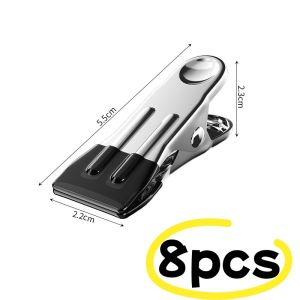 24/8PCS Heavy Duty Clothes Pins for Hanging ClothesStainless Steel Strong Clips for CraftsBeach TowelKitchen SockFabri