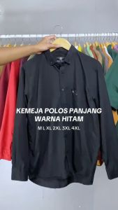 Kemeja Polos Pria Lengan Panjang Kemeja Basic Polos Bahan Katun Premium Kemeja Formal Kemeja Casual