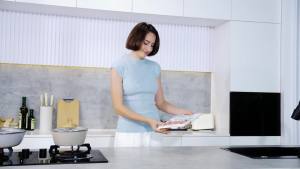 Swedish Dishcloths for Kitchen Reusable 6 Pack Kitchen Towels No Odor Quick-Drying Papaya Reusable Paper Towels Reusable Paper Towels Washable for Countertop Sink Kitchen Flower Bird