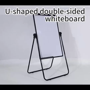 DEKES 60*90CM White Board 2 Sided Whiteboard with Stand Flipchart Board Magnetic Aluminum Frame