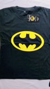 Baju Kaos Anak SUPERHERO Karakter Batman Lakilaki 1-10 Tahun 100% Bahan katun