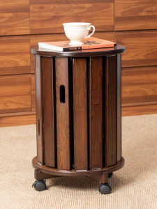 Modern Home Use Stacking Bamboo Chairs Durable Mobile round Stool Extra Seating Furniture for Adults Simple Design