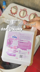 KIUKY Baby Liquid Detergent / Deterjen Bayi / Baby Laundry Detergent Liquid 1 Liter Natural