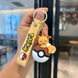 Bandai | Bộ Móc Khóa Hình Quả Cầu Poké Pokémon Sưu Tầm - Mô Hình Pikachu Eevee Charmander Làm Móc Khóa Cho Túi Xách Ba Lô Quà Tặng