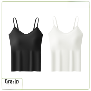 miiow | Cat Woman Seamless Ice Silk Strap Vest Women Summer 2025 New Style With Chest Pad Anti-Light Breathable Cool Feeling Sleeveless Top