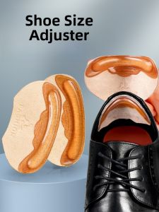 XIANZHAO | Mens Leather Shoes Heel Pads Silicone Anti-Slip Foot Protection Shoe Size Reduction Half Size Pad For Slip Resistance