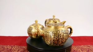 Bình Trà Bằng Đồng Đồ Trang Trí Bằng Đồng Dung Tích 300ml