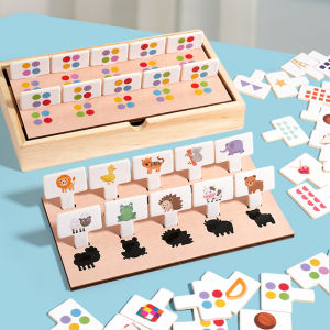 New Popular Pattern Matching Game Shape Cognitive Toy Educational Toys Wooden Multi functional game box gift Boys and girls