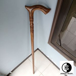 tongkat jalan kayu kelor jawa motif cula premium profil bubut h463