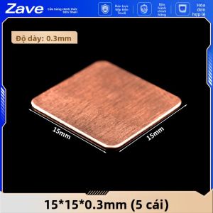 5 Miếng Đồng Tản Nhiệt Máy Tính Di Động/ Thẻ Đồ họa/CPU Laptop DIY Dán Tản Nhiệt Bằng Đồng Tím