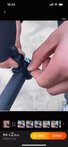 Universal wide-angle rearview mirror for electric bikes 1 side-view mirror for quality and safety 8 cm 360-degree rotating handlebar clamp side-view mirror for electric bikes