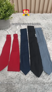 Seragam TOM - Dasi Sekolah Polos | SD | SMP | SMA