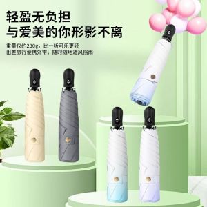 Ultimate Guide to the Ultra-Light Carbon Fiber Three-Fold Umbrella Mini Portable Sunshade Sun Umbrella Women's Style Foldable Rain Umbrella Black Glue