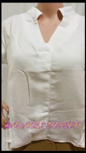 BLOUSE BORDIR 608 / PUTIH Bahan baloteli import + bordir bunga ditangan Realpict Fit To L