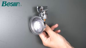 BATHE PROJECT Suction Clamp Holder Shower Mandi - JJ14711 - Silver