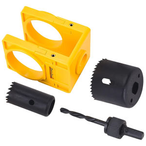 1-3/8 Inch - 1-3/4 Inch Lock Installation Kit with Guide Template for Wood Doors
