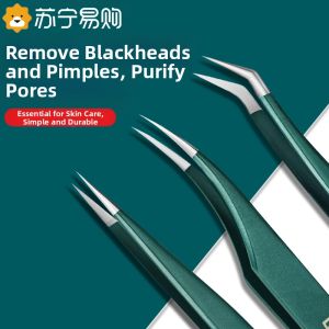 plys | Ultra-Fine Cell Clip Pimple Picking Needle Blackhead Removal Tweezers Cleaning Tool for Acne Removal Men And Women Universal