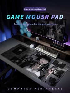 KALLDUN | Oversized Dark Style Naruto Theme Gaming Mouse and Keyboard Pad
